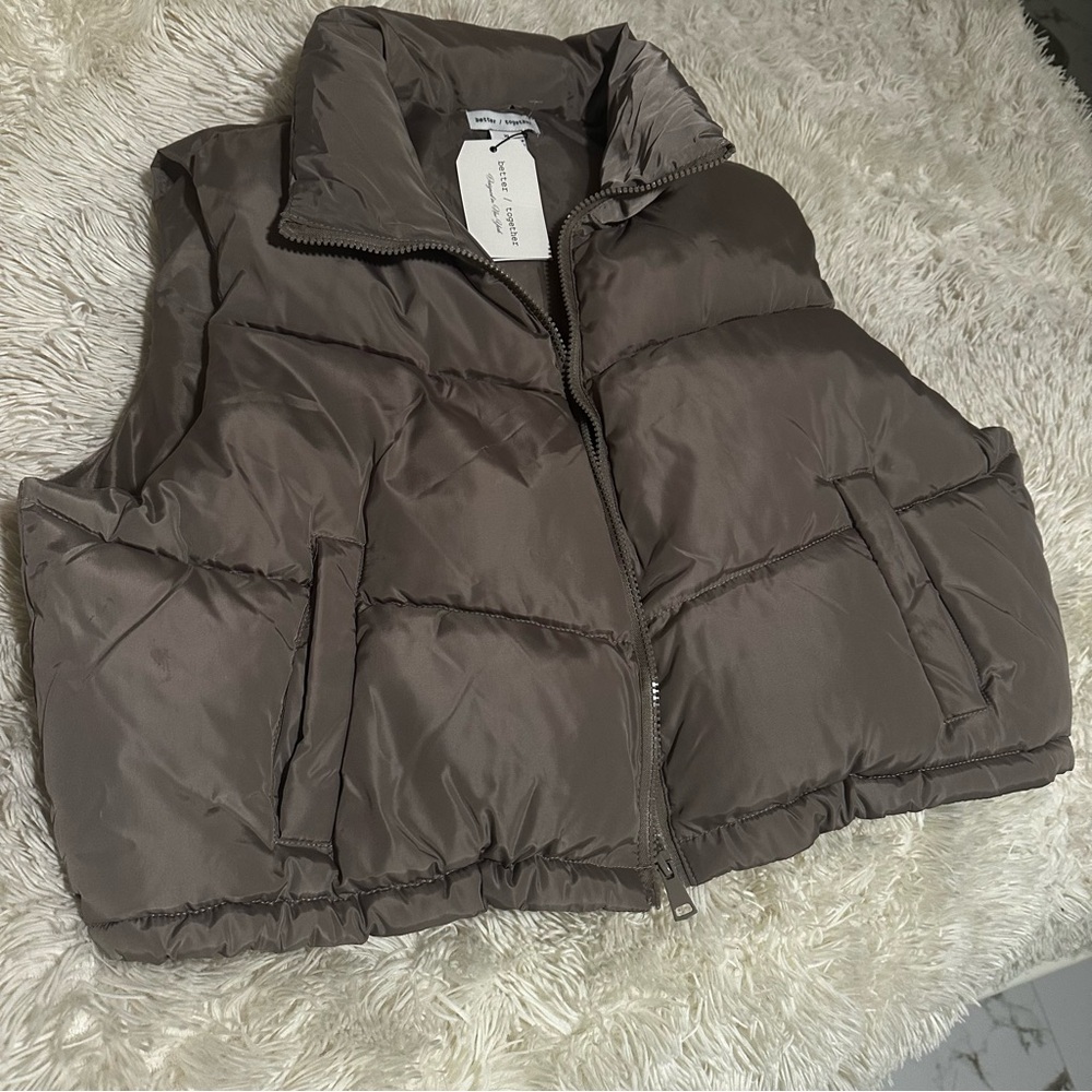 Better Together Brown Puffer Vest - Picture 5 of 10